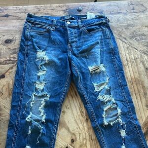 Ladies Hollister low rise boyfriend jeans 7r